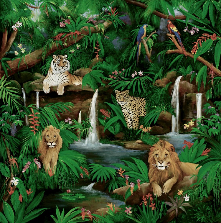 Jungle Paradise Artwork By Betty Lou Barry